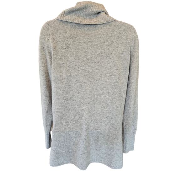 Talbots 100% cashmere sweater grey turtleneck warm winter EUC Small - Picture 3 of 6